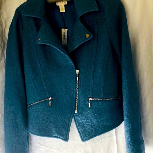 Moto Jacket Chico’s Wool - Picture 3 of 13